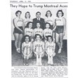 Community House Cage Team, Ontario Intermediate A Champions, April 13, 1939. Ontario Jewish Archives, Blankenstein Family Heritage Centre, item 671.|Item is a photographic copy of a Globe and Mail newpaper picture of the women's Community House Cage team (a basketball team)